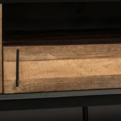 Tv-meubel Design Hout -BEPUREHOME Winkel dutchbone nairobi massief houten tv meubel 05