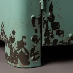 Lockerkast Vintage Blauw -BEPUREHOME Winkel dutchbone rusty hoge blauwe metalen lockerkast 07