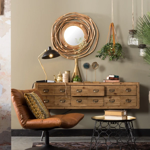 Brede Ladekast Vurenhout 3 Brede Ladekast Vurenhout