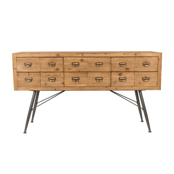 Brede Ladekast Vurenhout 4 Brede Ladekast Vurenhout - Afbeelding 2