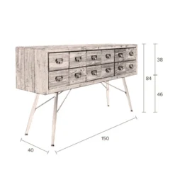 Brede Ladekast Vurenhout 21 Brede Ladekast Vurenhout -BEPUREHOME Winkel dutchbone six brede ladekast vurenhout 10