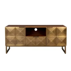 Tv-meubel Mangohout Goud