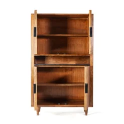 Retro Wandkast Van Mangohout -BEPUREHOME Winkel eleonora carter retro wandkast van mangohout 02