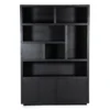 Boekenkast Zwart Eiken 150 Cm -BEPUREHOME Winkel eleonora helsinki boekenkast zwart eiken 150 cm 01