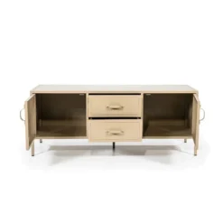 Tv-meubel Zandkleurig Ijzer 140 Cm -BEPUREHOME Winkel eleonora industrial tv meubel zandkleurig ijzer 140 cm 02