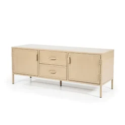 Tv-meubel Zandkleurig Ijzer 140 Cm -BEPUREHOME Winkel eleonora industrial tv meubel zandkleurig ijzer 140 cm 05