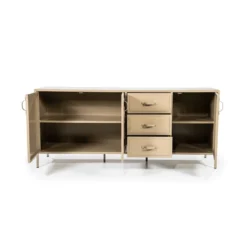 Zandkleur Dressoir Metaal -BEPUREHOME Winkel eleonora industrial zandkleur dressoir metaal 05
