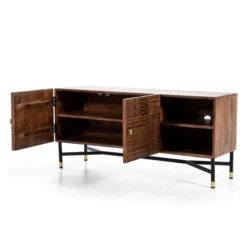 Tv-meubel Mangohout Met Houtsnijwerk 11 Tv-meubel Mangohout Met Houtsnijwerk -BEPUREHOME Winkel eleonora isa tv meubel mangohout met houtsnijwerk 04
