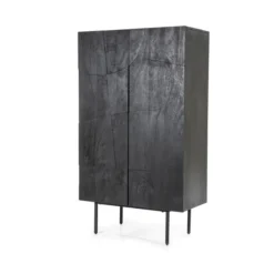 Zwarte Wandkast Mangohout 11 Zwarte Wandkast Mangohout -BEPUREHOME Winkel eleonora maya zwarte wandkast mangohout 02