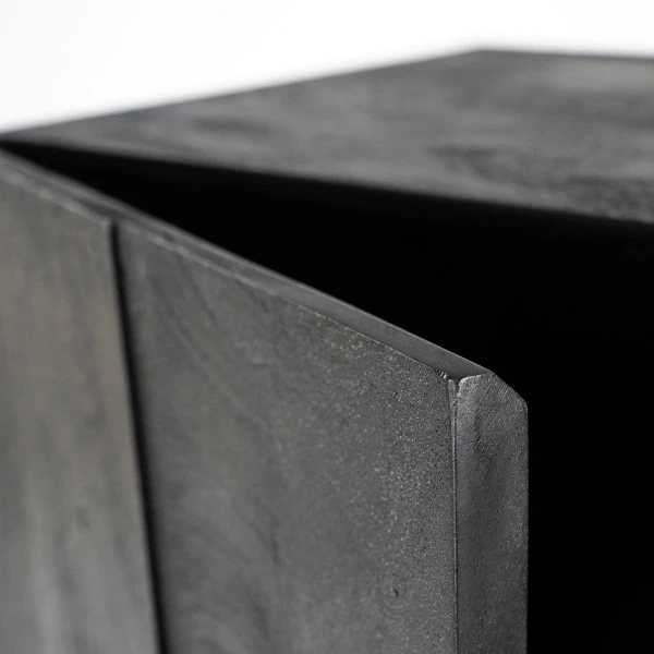 Zwarte Wandkast Mangohout 8 Zwarte Wandkast Mangohout - Afbeelding 6