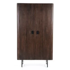 Donkerbruine Kast Met Houten Latjes 10 Donkerbruine Kast Met Houten Latjes -BEPUREHOME Winkel eleonora remi donkerbruine kast met houten latjes 01