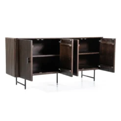 Dressoir Met Ronde Hoeken Donkerbruin -BEPUREHOME Winkel eleonora remi dressoir met ronde hoeken donkerbruin 04