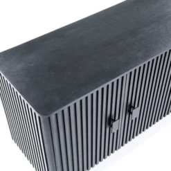 Zwart Dressoir Met Ronde Hoeken -BEPUREHOME Winkel eleonora remi zwart dressoir met ronde hoeken 05