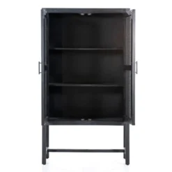 Zwarte Kast Met Rotan Webbing -BEPUREHOME Winkel eleonora vic zwarte kast met rotan webbing 02