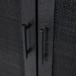 Zwarte Kast Met Rotan Webbing -BEPUREHOME Winkel eleonora vic zwarte kast met rotan webbing 05