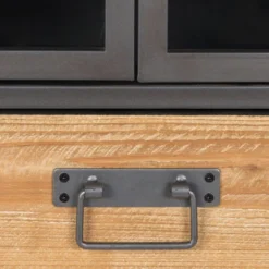 Vitrinekast Staal En Hout -BEPUREHOME Winkel halfhoge vitrinekast damian lumz home 04