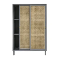 Webbing Kast Met Schuifdeuren 11 Webbing Kast Met Schuifdeuren -BEPUREHOME Winkel hkliving grijze kast met webbing schuifdeuren 05 1