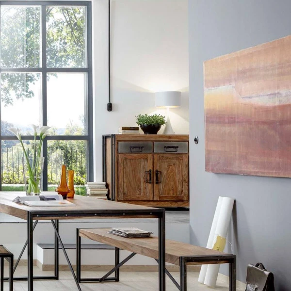 Dressoir Van Sheesham Hout 2-deurs 5 Dressoir Van Sheesham Hout 2-deurs - Afbeelding 3