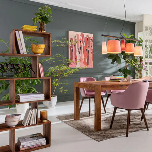 Sheeshamhout Wandkast Zig Zag 7 Sheeshamhout Wandkast Zig Zag - Afbeelding 5