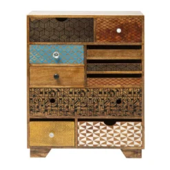 Houten Retro Ladekast Soleil 10