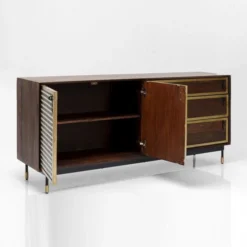 Design Dressoir Messing En Hout -BEPUREHOME Winkel kare design afra dressoir mangohout en messing 10