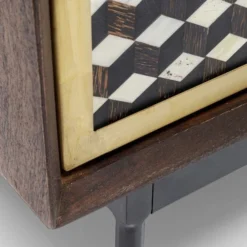 Design Dressoir Messing En Hout -BEPUREHOME Winkel kare design afra dressoir mangohout en messing 16