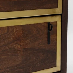 Design Dressoir Messing En Hout -BEPUREHOME Winkel kare design afra dressoir mangohout en messing 17