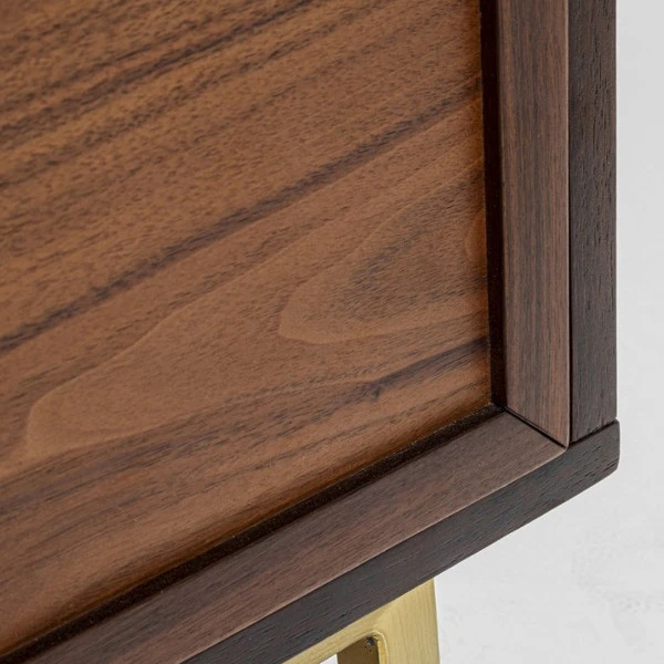 Retro Dressoir Walnoot En Messing 12 Retro Dressoir Walnoot En Messing - Afbeelding 10