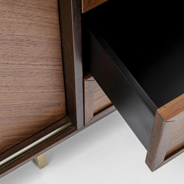 Retro Dressoir Walnoot En Messing 9 Retro Dressoir Walnoot En Messing - Afbeelding 7