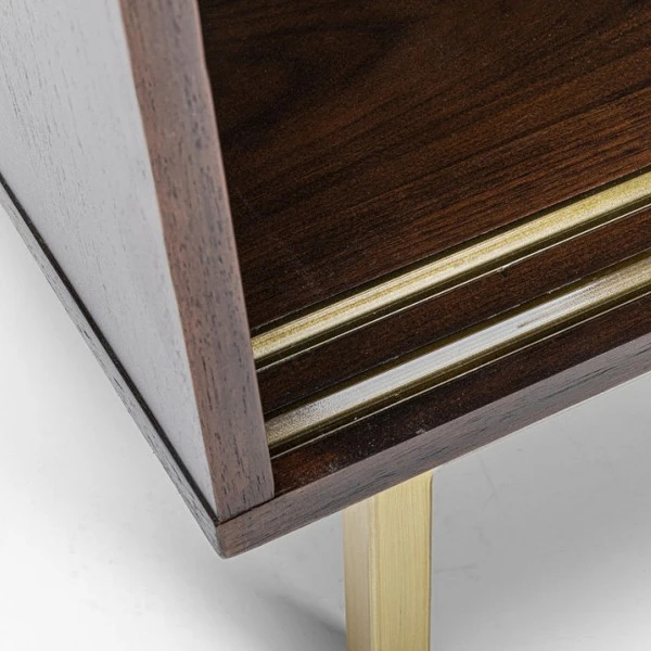 Retro Dressoir Walnoot En Messing 11 Retro Dressoir Walnoot En Messing - Afbeelding 9