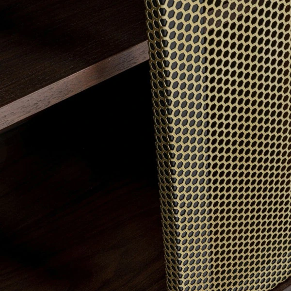 Retro Dressoir Walnoot En Messing 10 Retro Dressoir Walnoot En Messing - Afbeelding 8