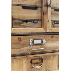 Ladekast Industrieel -BEPUREHOME Winkel kare design art factory industriele wandkast met metaal 04