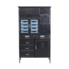 Stalen Ladekast Industrieel -BEPUREHOME Winkel kare design art factory industriele zwarte kast 01