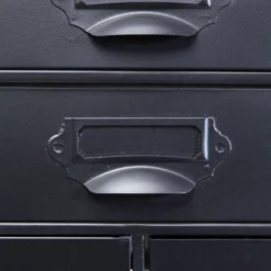 Stalen Ladekast Industrieel -BEPUREHOME Winkel kare design art factory industriele zwarte kast 08