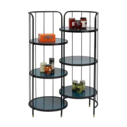 Ronde Stellingkast Zwart