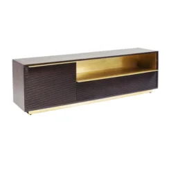 Tv-meubel Messing -BEPUREHOME Winkel kare design casino lounge tv meubel messing 83817 010