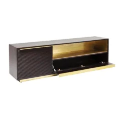 Tv-meubel Messing -BEPUREHOME Winkel kare design casino lounge tv meubel messing 83817 011