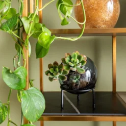 Vakkenkast Koper, Marmer En Hout -BEPUREHOME Winkel kare design cesaro vakkenkast koper marmer en hout 10