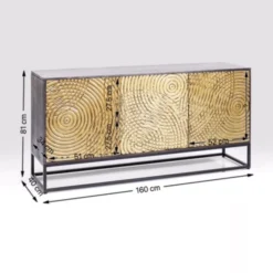 Gouden Dressoir Snijwerk -BEPUREHOME Winkel kare design circulo gouden dressoir snijwerk 83836 009