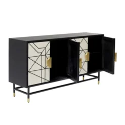 Design Dressoir Zwart-wit Met Goud 14 Design Dressoir Zwart-wit Met Goud -BEPUREHOME Winkel kare design credenza design dressoir zwart wit met goud 04