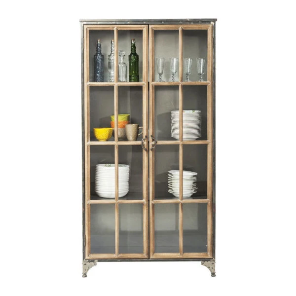 Vitrinekast Industrieel Staal 4 Vitrinekast Industrieel Staal - Afbeelding 2