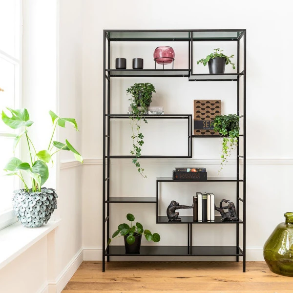 Hoog Wandrek Staal Met Glas 3 Hoog Wandrek Staal Met Glas