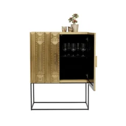 Gouden Wandkast Ornamenten -BEPUREHOME Winkel kare design marrakesh wandkast gouden ornamenten 03