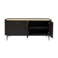 Zwart Design Dressoir -BEPUREHOME Winkel kare design milano zwart design dressoir 010