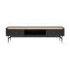 Zwart Design Tv-meubel -BEPUREHOME Winkel kare design milano zwart design tv meubel 02