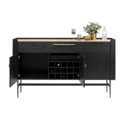 Zwarte Design Wijnkast Dressoir -BEPUREHOME Winkel kare design milano zwarte design wijnkast dressoir 03