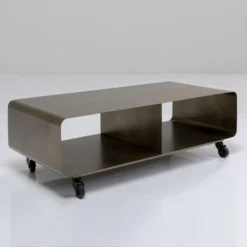 Tv-meubel Op Wielen Brons -BEPUREHOME Winkel kare design mobil bronze verrijdbaar tv meubel brons goud 01