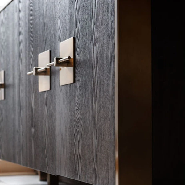 Dressoir Messing En Donker Hout 6 Dressoir Messing En Donker Hout - Afbeelding 4