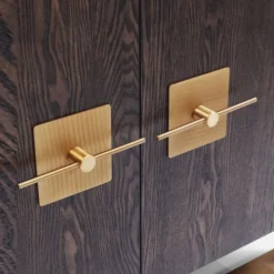 Dressoir Messing En Donker Hout 18 Dressoir Messing En Donker Hout -BEPUREHOME Winkel kare design osaka houten dressoir met messing 83874 004