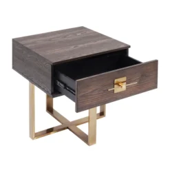 Nachtkastje Hout Met Messing 14 Nachtkastje Hout Met Messing -BEPUREHOME Winkel kare design osaka nachtkastje hout met messing 83875 005 2